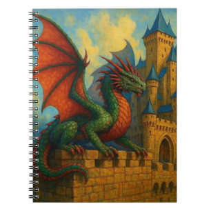 Medieval Dragon Castle Protector Notebook