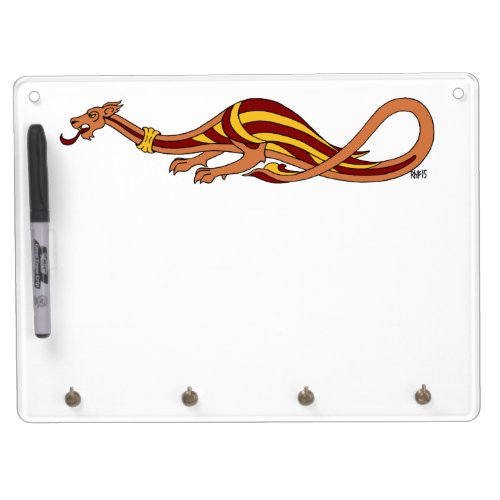 Medieval Dragon Design 2015 Dry Erase Board With Keychain Holder