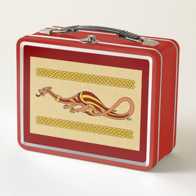 Medieval Dragon Design 2015 Metal Lunch Box (Front)