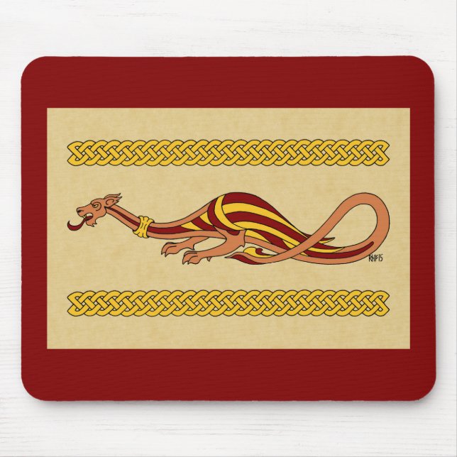 Medieval Dragon Design 2015 Mouse Pad (Front)