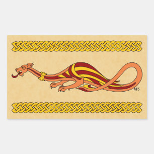 Medieval Dragon Design 2015 Rectangular Sticker