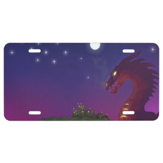 Medieval Dragon License Plate