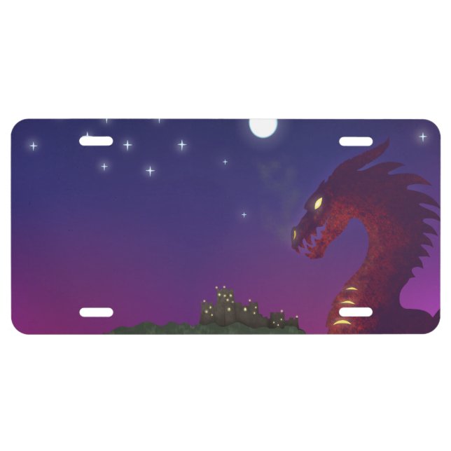 Medieval Dragon License Plate (Front)