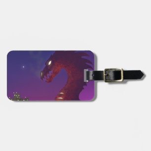 Medieval Dragon Luggage Tag
