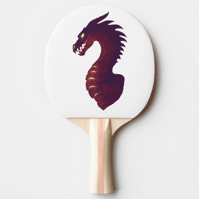 Medieval Dragon Ping-Pong Paddle (Front)
