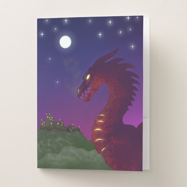 Medieval Dragon Pocket Folder (Front)