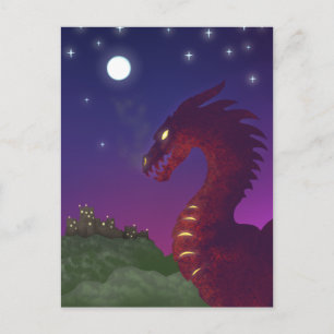 Medieval Dragon Postcard