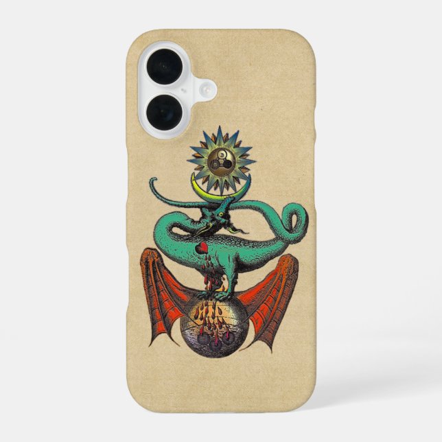 Medieval Dragon Ripley Scroll Iphone Case (Back)