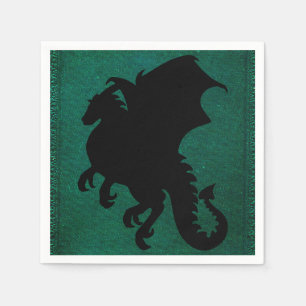 Medieval Dragon Sword Vintage Paper Napkins