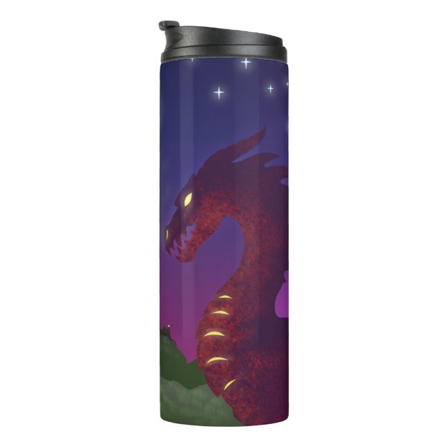 Medieval Dragon Thermal Tumbler (Rotated Right)
