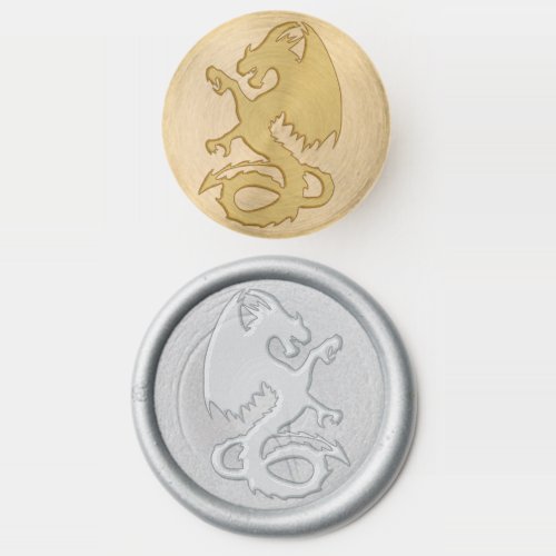 medieval dragon wax seal stamp