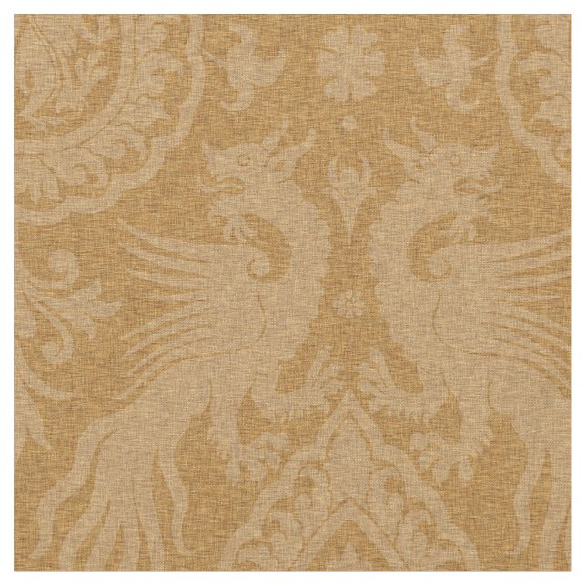 Medieval Dragons Fabric (Close Up)