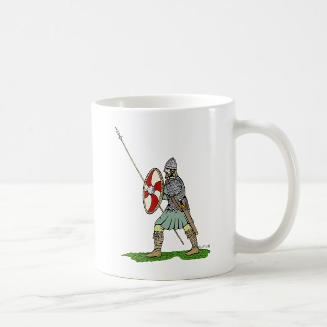 Medieval English/Saxon Warrior Coffee Mug (Right)