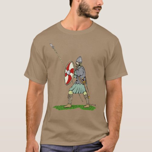 Medieval EnglishSaxon Warrior T_Shirt