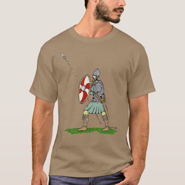 Medieval English/Saxon Warrior T-Shirt (Front)