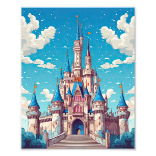 Medieval Fairytale Fantasy Castle Kids Fun Photo Print