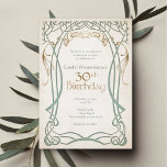 Medieval Fantasy 30th Birthday Invitation<br><div class="desc">These invitations are here on party business. The coordinating pieces of this fantasy birthday invitation suite feature graceful trees in celtic or elvish style with faux foil details and celtic text on parchment. Perfect for your high fantasy wedding or rpg gamer birthday. Order your printed invitations and party supplies or...</div>