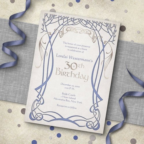 Medieval Fantasy 30th Birthday Invitation