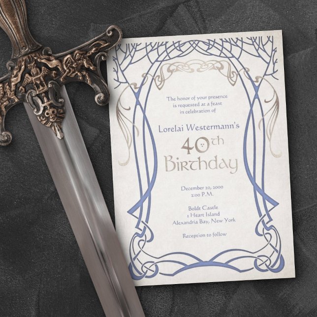 Medieval Fantasy 40th Birthday Invitation (Creator Uploaded)