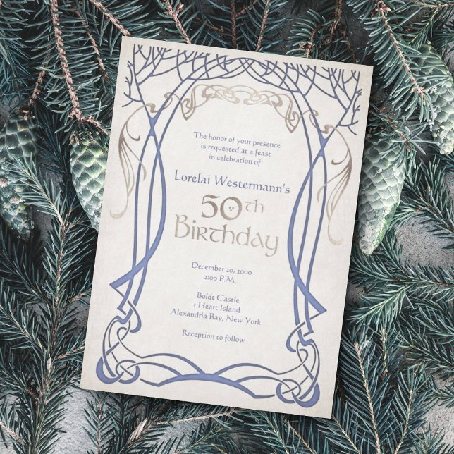 Medieval Fantasy 50th Birthday Invitation (Creator Uploaded)