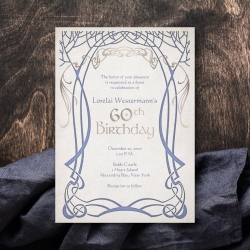 Medieval Fantasy 60th Birthday Invitation