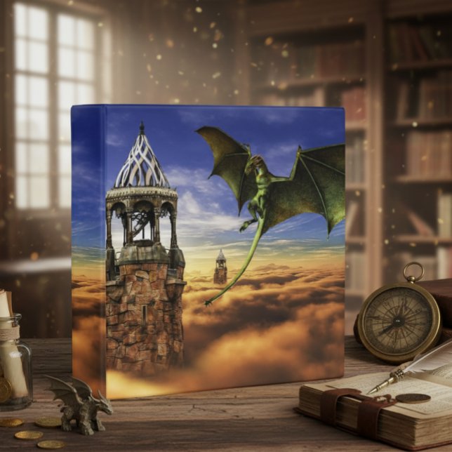 Medieval Fantasy Dragon 3 Ring Binder (Creator Uploaded)