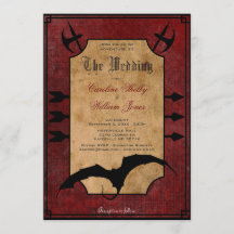 Medieval Fantasy Dragon Wedding Invitation