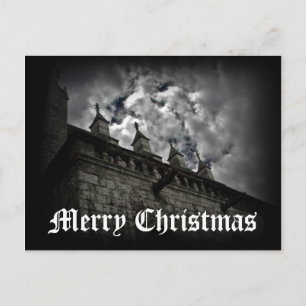 Medieval fantasy Merry Christmas Holiday Postcard