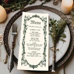 Medieval Fantasy Wedding Feast Menu