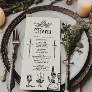 Medieval Fantasy Wedding Feast  Menu