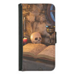 Medieval Fantasy Wizard&#39;s Study Samsung Galaxy S5 Wallet Case