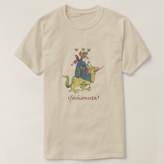 Medieval "Fashionista" T-Shirt (Design Front)