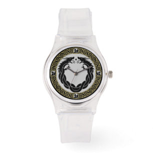 Medieval Fire Dragon Timepiece Watch