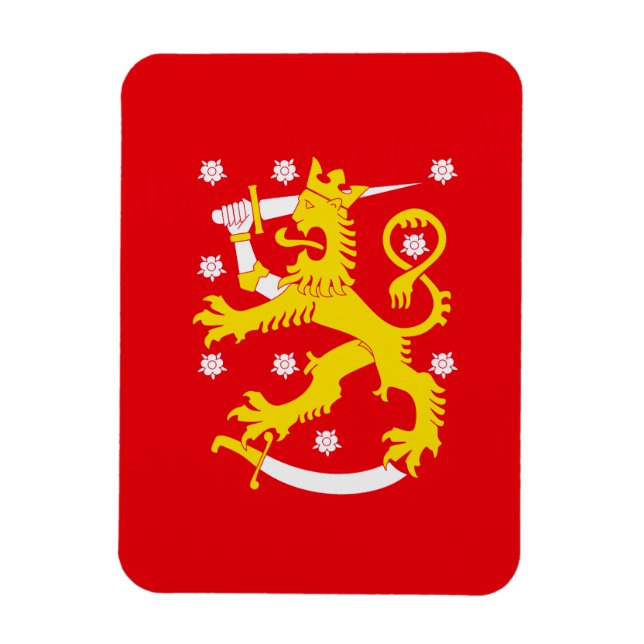 Medieval Flag of Finland Magnet (Vertical)