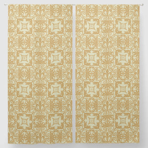 Medieval Fleur de Lis pattern Blackout Curtains