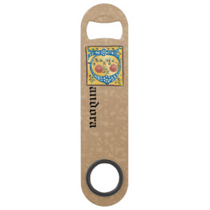 Medieval Floral Illuminated Letter P Monogram Bar Key