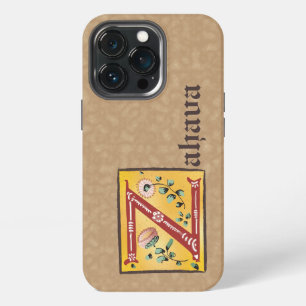 Medieval Floral Illuminated Letter Z Monogram iPhone 13 Pro Case