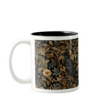 Medieval Floral Raven Mug - Medieval Floral