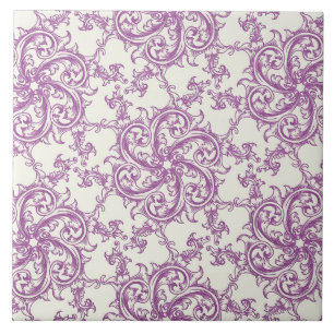 medieval flower pattern tile