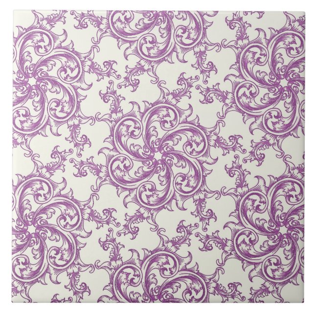 medieval flower pattern tile (Front)