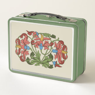 Medieval Flowers Metal Lunchbox
