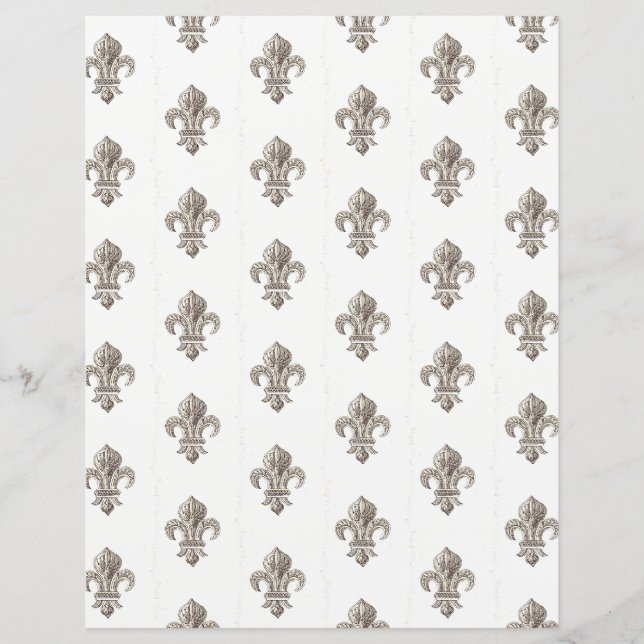 Medieval French Fleur de Lis Scrapbook (Front)