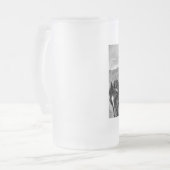 medieval frosted glass beer mug (Front Left)