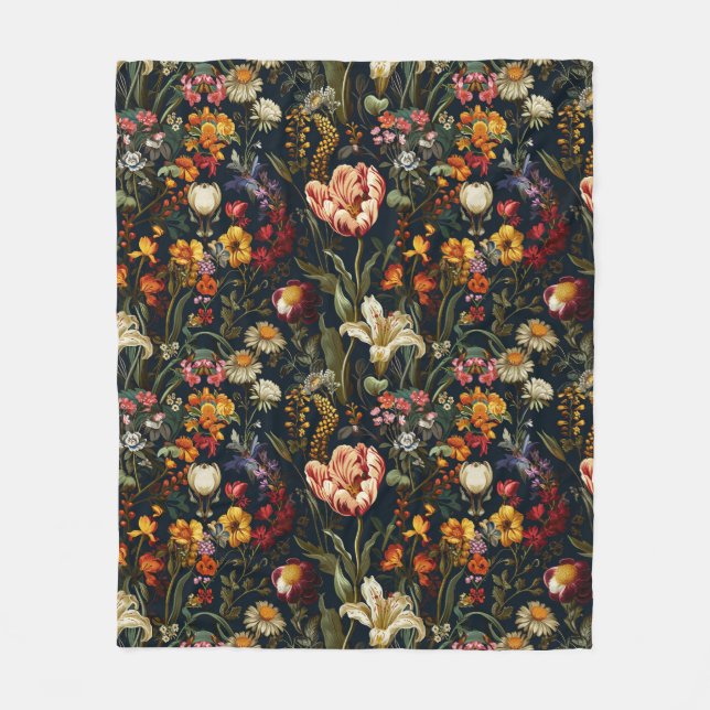 Medieval Garden Fleece Blanket (Front)