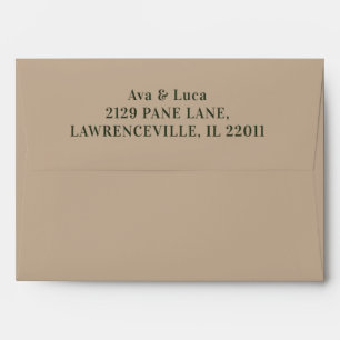 Medieval Garden Romance Wedding Envelope