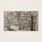 Medieval German printing press (engraving) (Back)