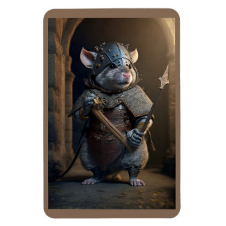 Medieval Gladiator Rat Magnet