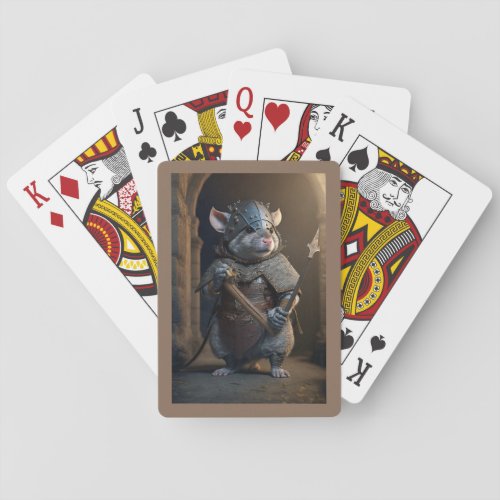 Medieval Gladiator Rat Playing Cards