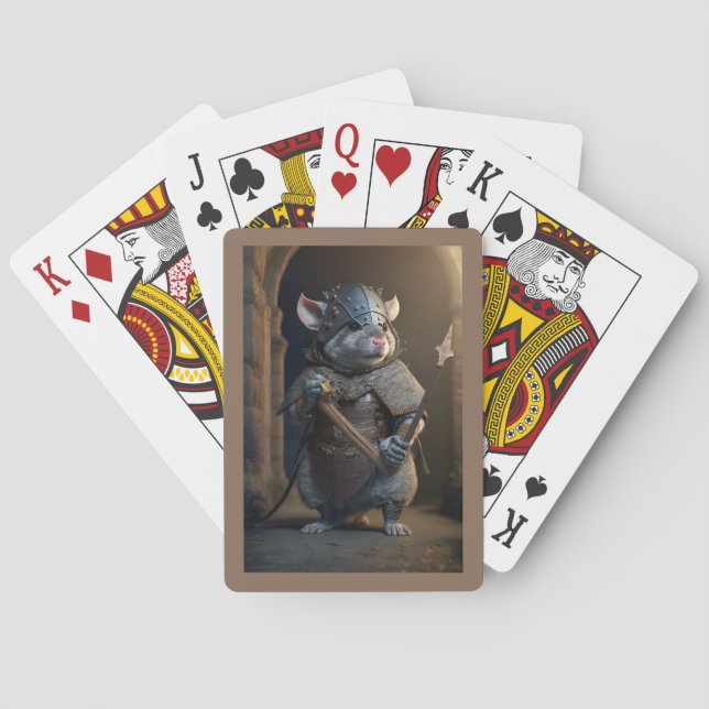 Medieval Gladiator Rat Playing Cards (Back)