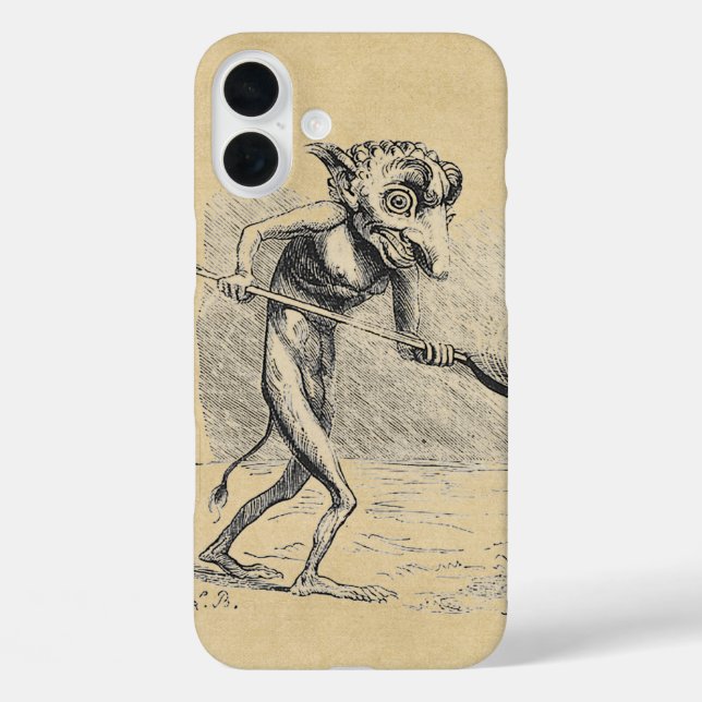 Medieval Goblin Stirs the Cauldron Case-Mate iPhone Case (Back)